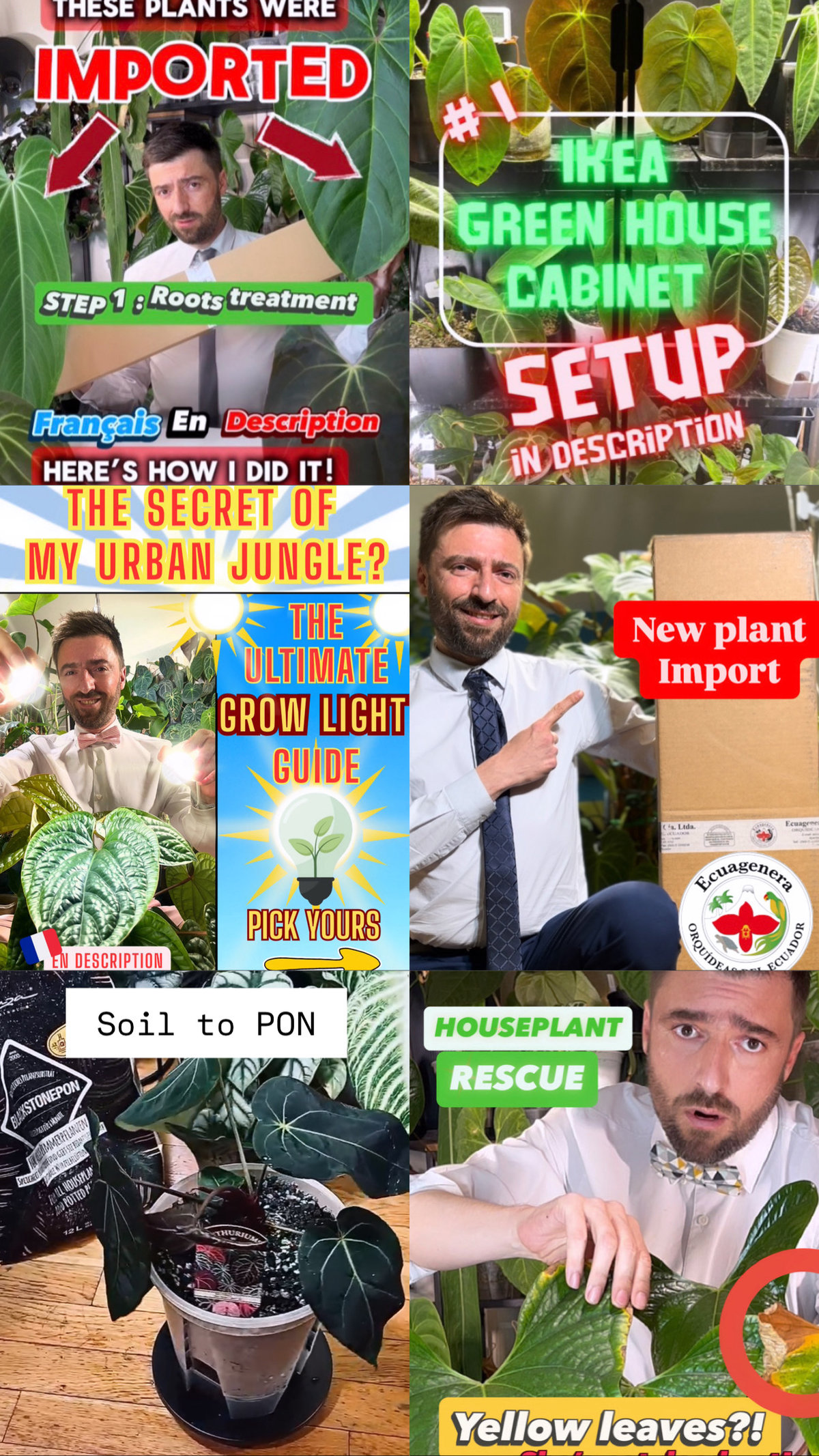 Jean Damien anime avec beaucoup d'entrain et d'humour son mur sur Instagram